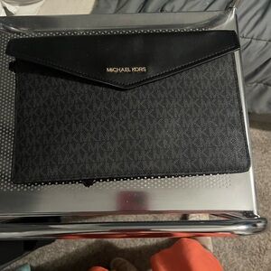 Michael Kors Black Envelope Clutch